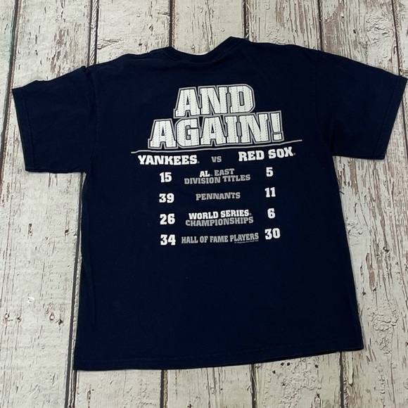 Vintage New York Yankees Beat Boston MLB Baseball Sports Tee Shirt - Picture 2 of 7